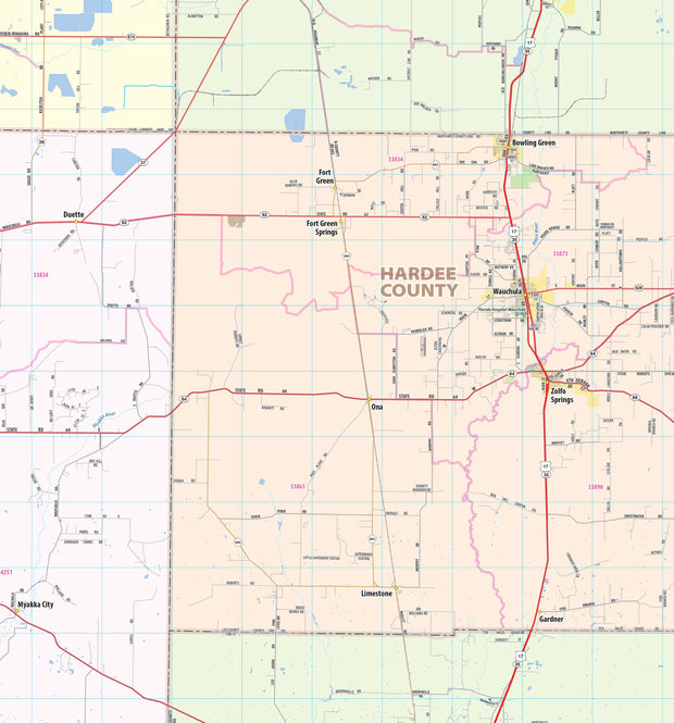 Tampa Bay Area Wall Map