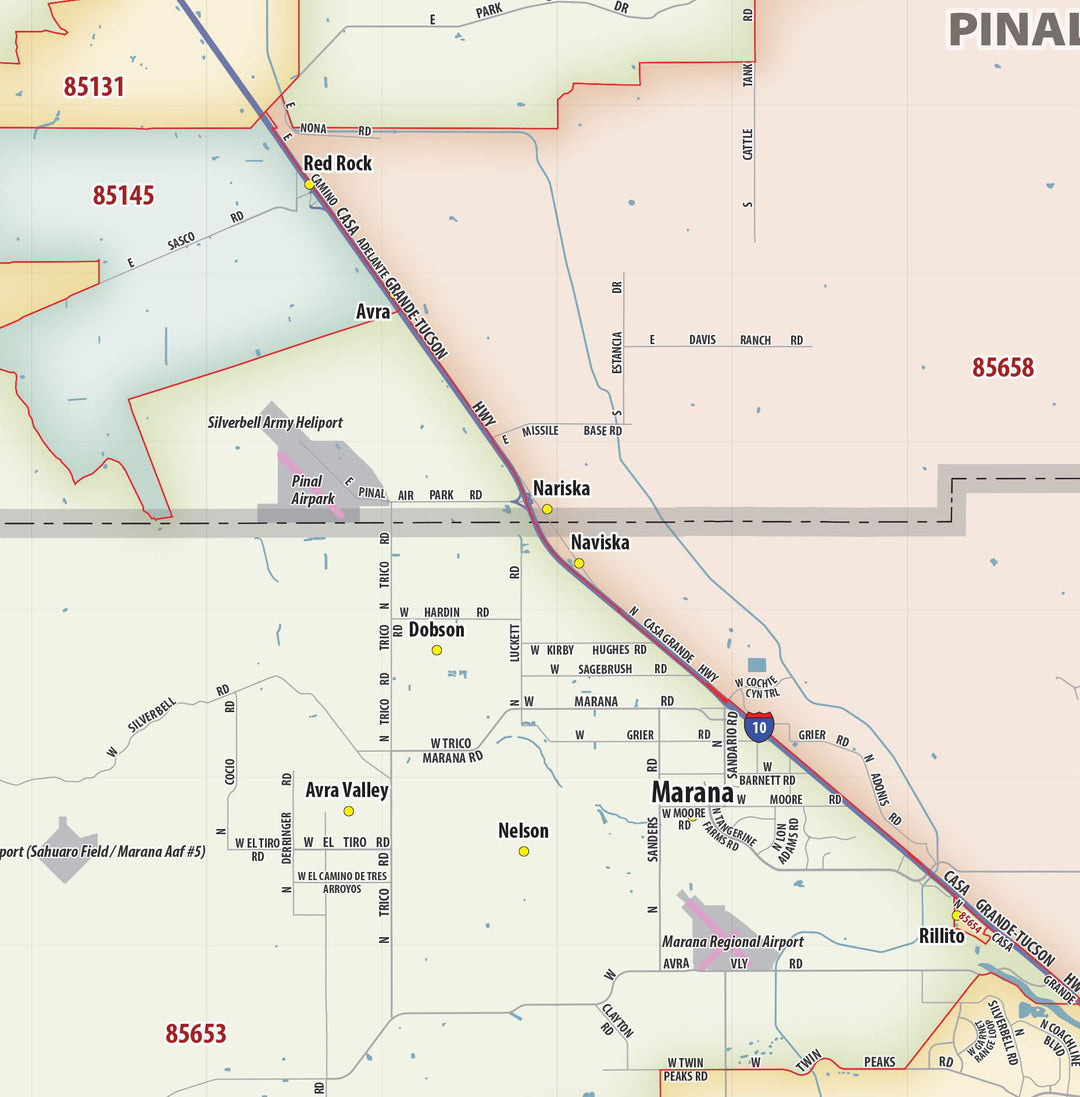 Postal Zip Code Map Tucson 520 Area Code Location Map, Time Zone,