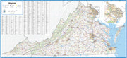 Virginia State Wall Map