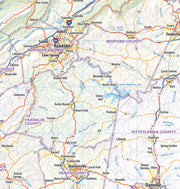 Virginia State Wall Map