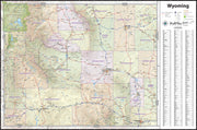 Wyoming State Wall Map