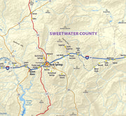 Wyoming State Wall Map