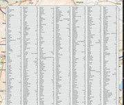 Middle Tennessee Regional Area Wall Map