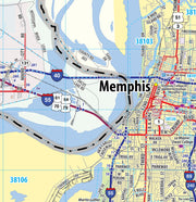 Memphis Greater Metro Area Wall Map