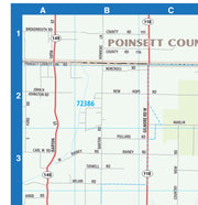 Memphis Greater Metro Area Wall Map