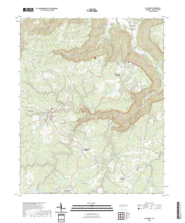 US Topo 7.5-minute map for Altamont TN