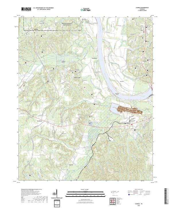 US Topo 7.5-minute map for Counce TN