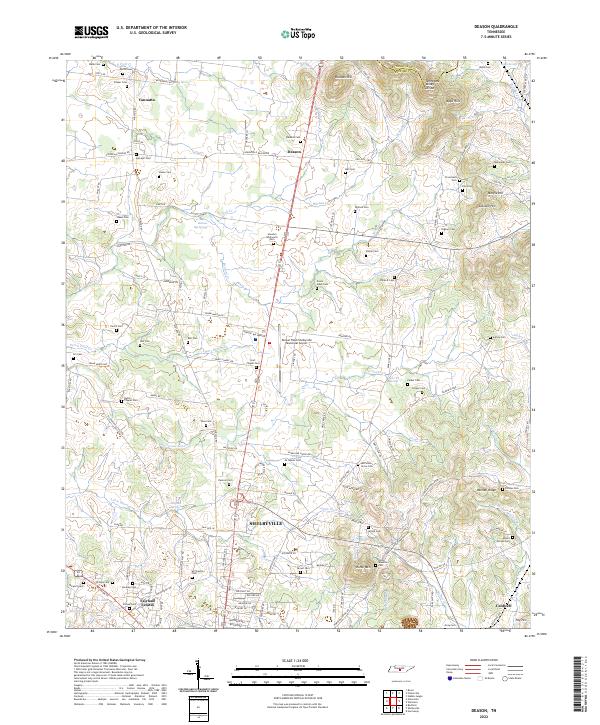 US Topo 7.5-minute map for Deason TN
