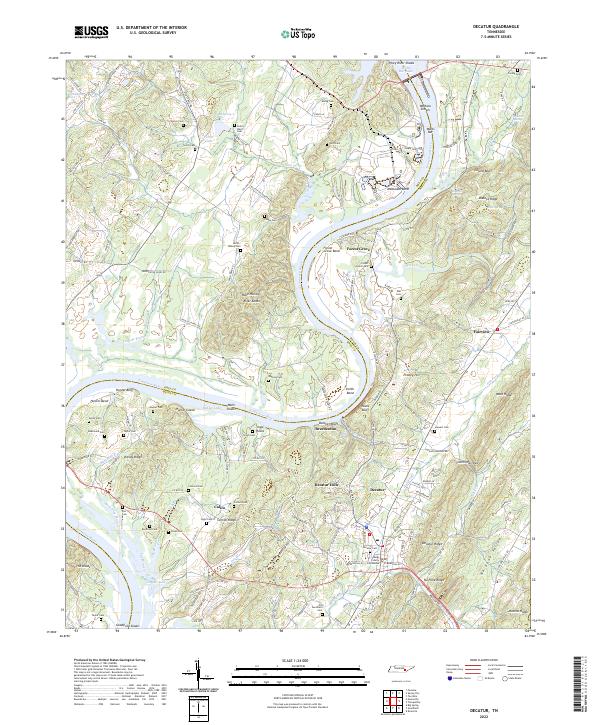 US Topo 7.5-minute map for Decatur TN