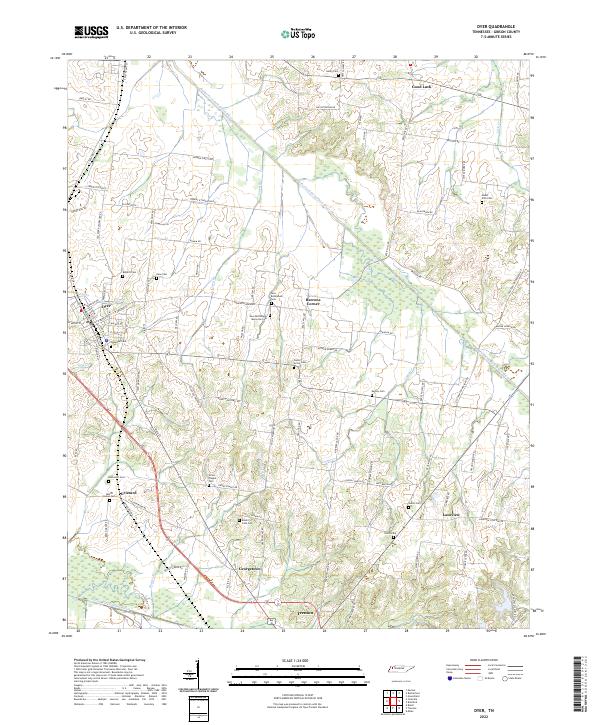 US Topo 7.5-minute map for Dyer TN
