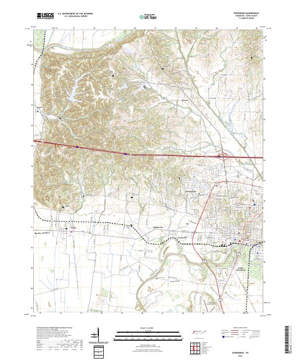 US Topo 7.5-minute map for Dyersburg TN