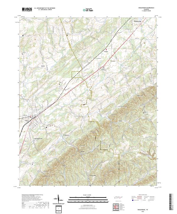 US Topo 7.5-minute map for Englewood TN