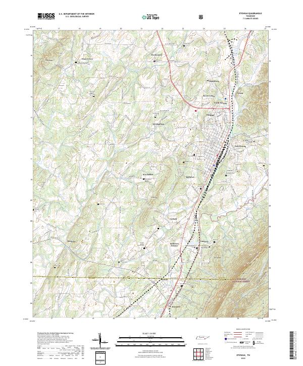 US Topo 7.5-minute map for Etowah TN
