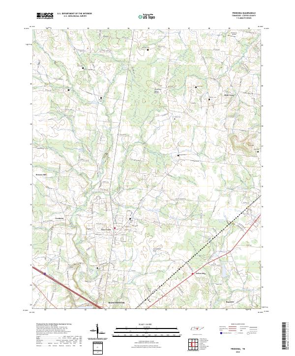 US Topo 7.5-minute map for Fredonia TN