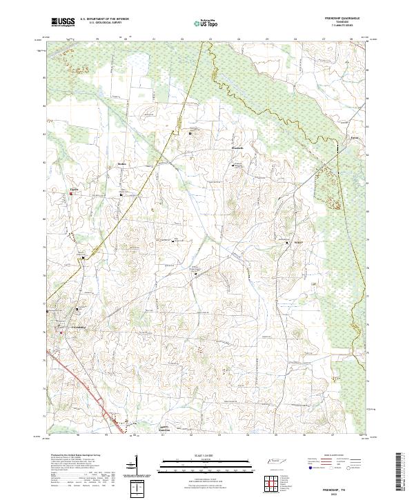 US Topo 7.5-minute map for Friendship TN