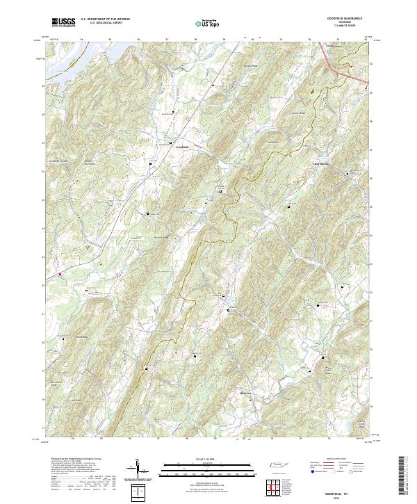 US Topo 7.5-minute map for Goodfield TN