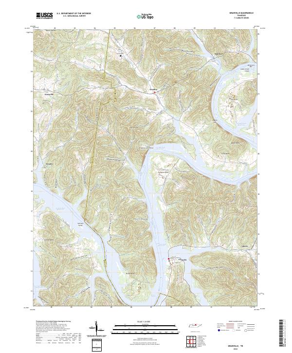 US Topo 7.5-minute map for Granville TN
