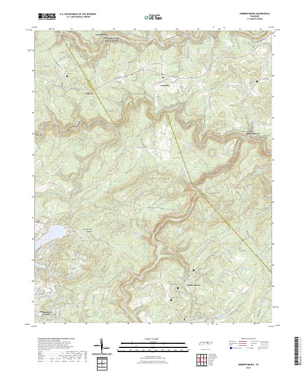 US Topo 7.5-minute map for Hebbertsburg TN