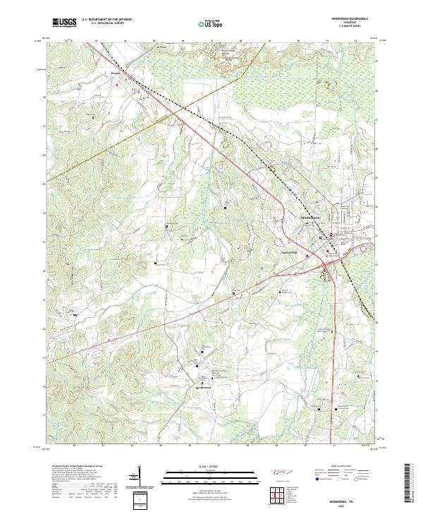 US Topo 7.5-minute map for Henderson TN