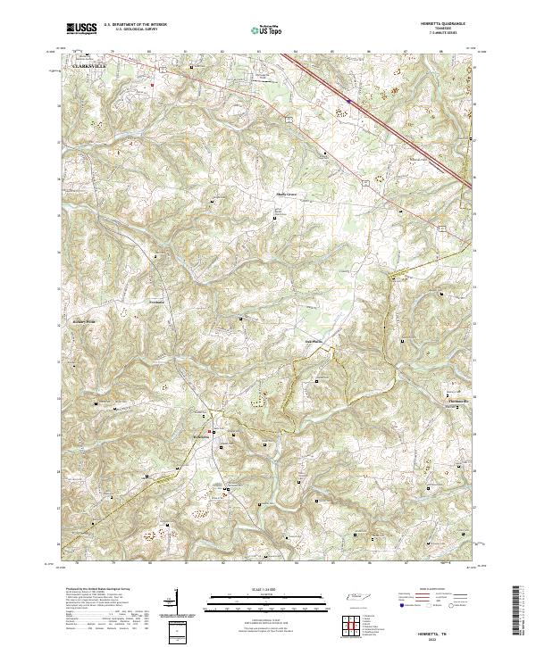 US Topo 7.5-minute map for Henrietta TN