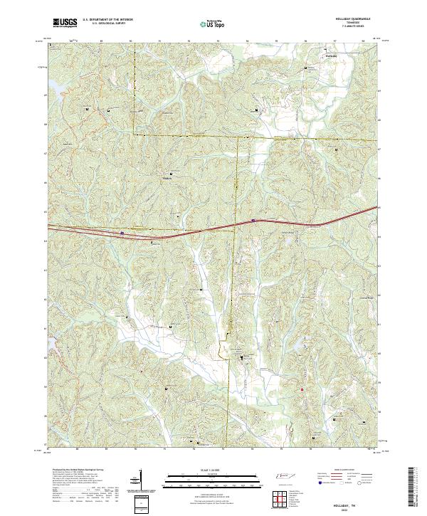 US Topo 7.5-minute map for Holladay TN