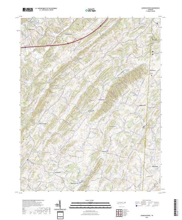US Topo 7.5-minute map for Jearoldstown TN