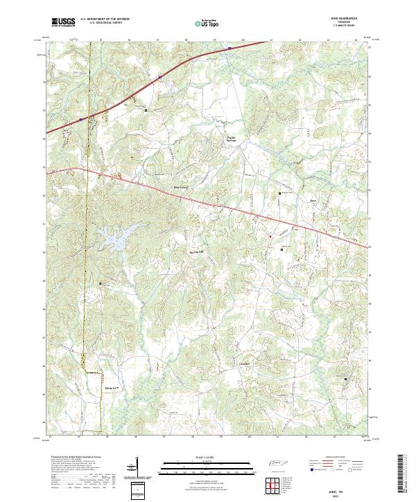 US Topo 7.5-minute map for Juno TN