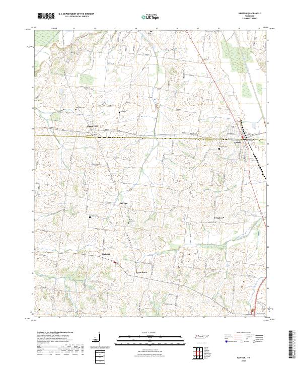 US Topo 7.5-minute map for Kenton TN