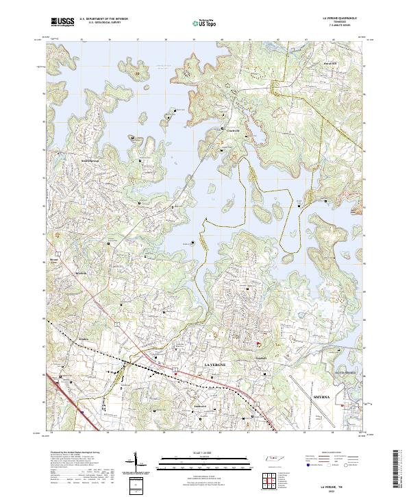 US Topo 7.5-minute map for La Vergne TN