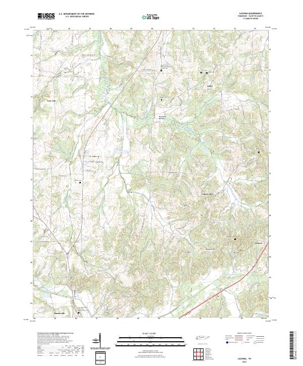 US Topo 7.5-minute map for Laconia TN