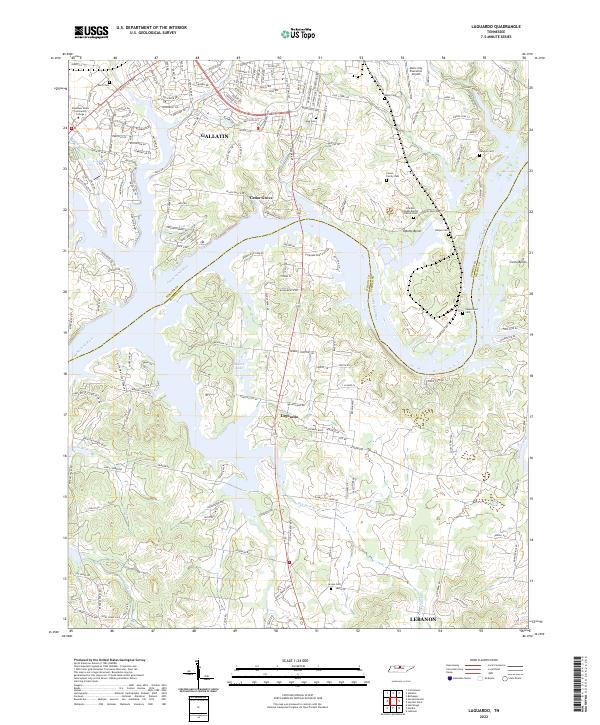 US Topo 7.5-minute map for Laguardo TN