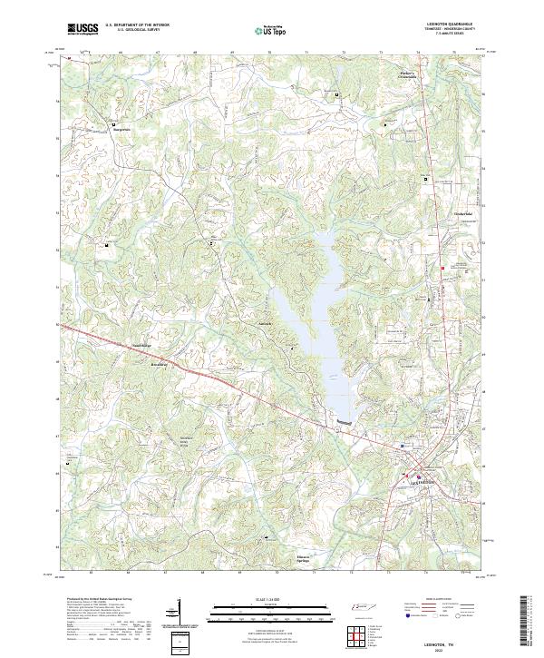 US Topo 7.5-minute map for Lexington TN