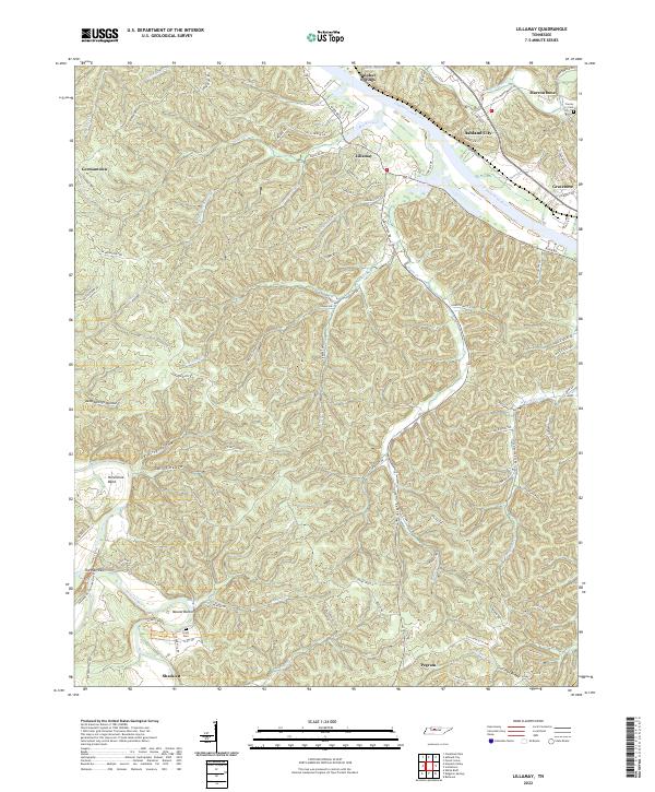 US Topo 7.5-minute map for Lillamay TN