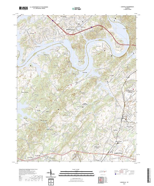US Topo 7.5-minute map for Louisville TN