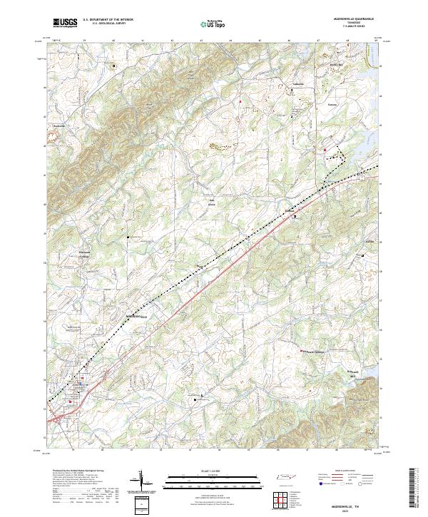 US Topo 7.5-minute map for Madisonville TN