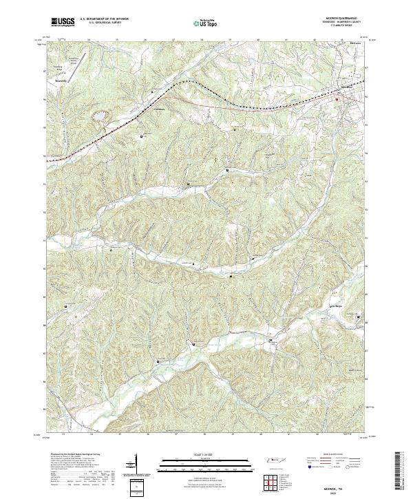 US Topo 7.5-minute map for McEwen TN