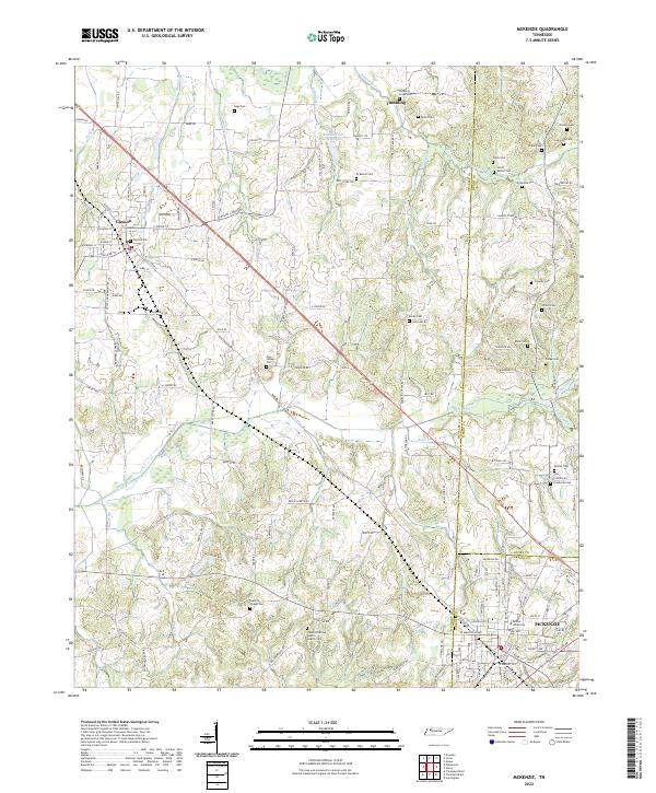 US Topo 7.5-minute map for McKenzie TN