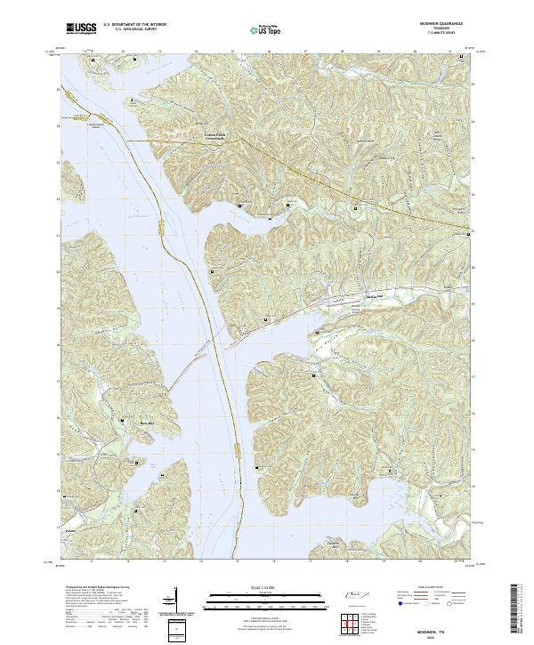 US Topo 7.5-minute map for McKinnon TN