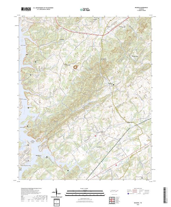 US Topo 7.5-minute map for Meadow TN