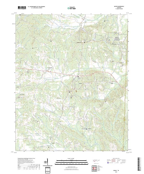 US Topo 7.5-minute map for Michie TN