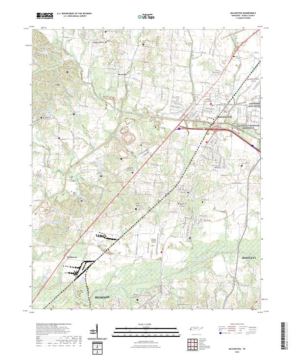 US Topo 7.5-minute map for Millington TN