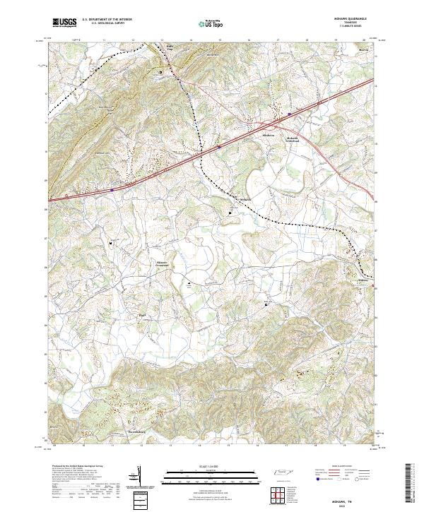 US Topo 7.5-minute map for Mohawk TN