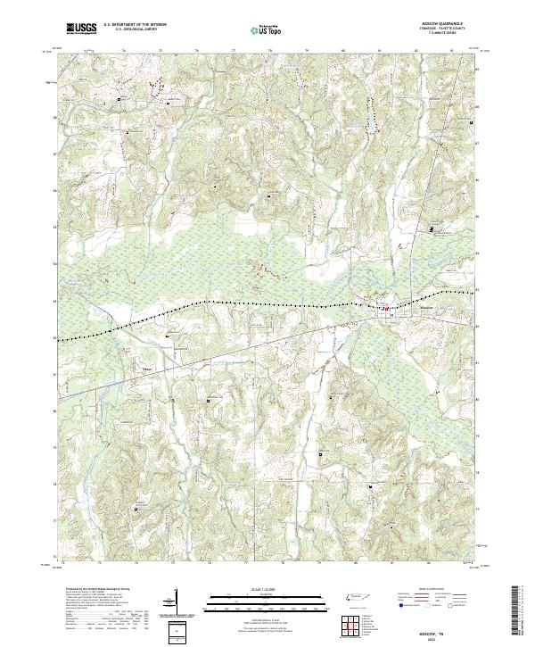 US Topo 7.5-minute map for Moscow TN