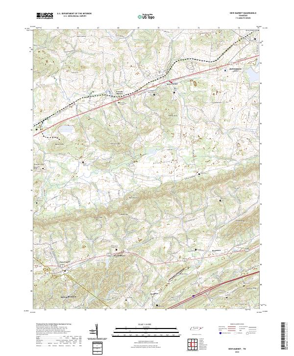 US Topo 7.5-minute map for New Market TN