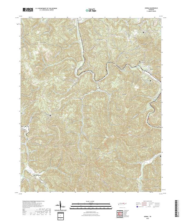US Topo 7.5-minute map for Norma TN