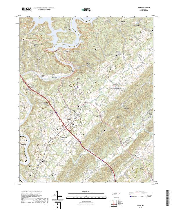 US Topo 7.5-minute map for Norris TN