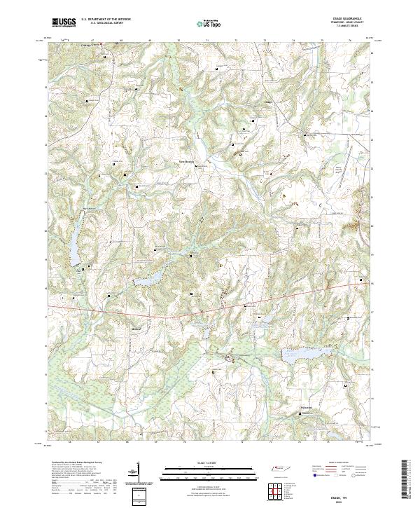 US Topo 7.5-minute map for Osage TN