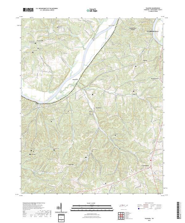 US Topo 7.5-minute map for Palmyra TN