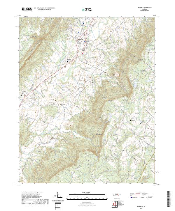 US Topo 7.5-minute map for Pikeville TN