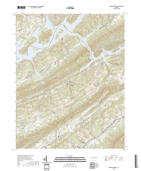 US Topo 7.5-minute map for Powder Springs TN